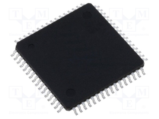 PSoC microcontroller; SRAM: 16kB; Flash: 128kB; 48MHz; TQFP64