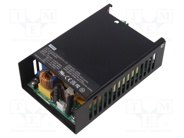 Power supply: switched-mode; open; 500W; 80÷264VAC; 48VDC; 8.54A