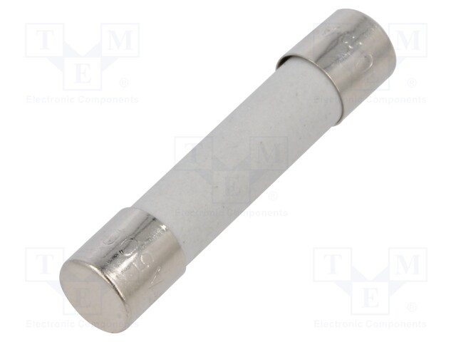 Fuse: fuse; ultra rapid; 100mA; 500VAC; ceramic,cylindrical; A12FA