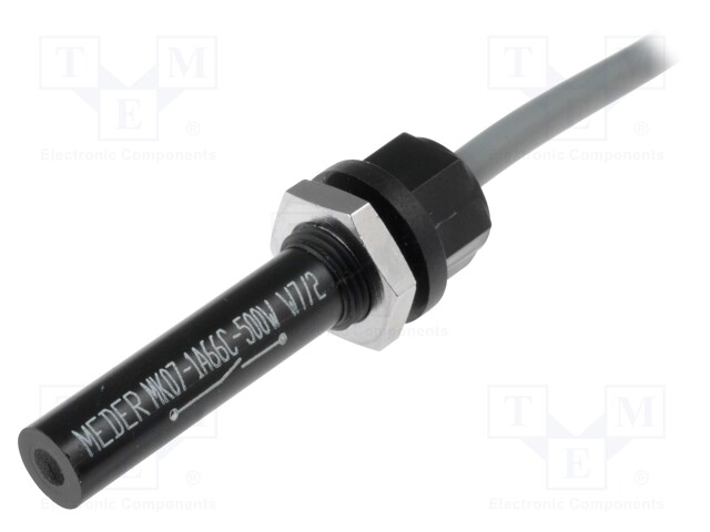 Reed switch; Range: 15÷20mT; Pswitch: 10W; Ø6.6x39.6mm; toff: 0.1ms