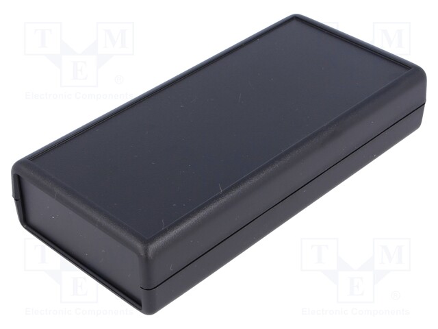 Enclosure: multipurpose; 1593; X: 66mm; Y: 140mm; Z: 28mm; ABS; black