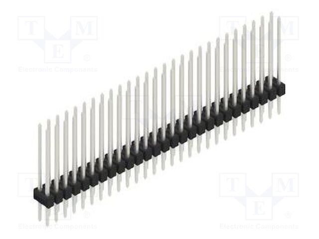 Connector: pin strips; pin header; male; PIN: 54; 2.54mm; THT; 2x27
