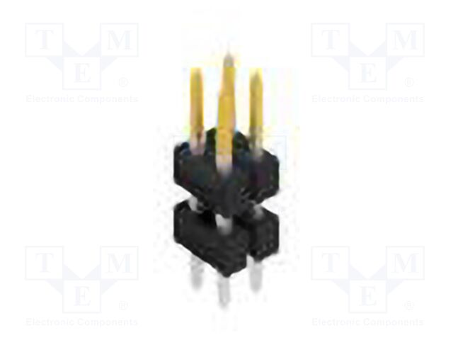 Connector: pin strips; pin header; male; PIN: 4; 2.54mm; THT; 2x2