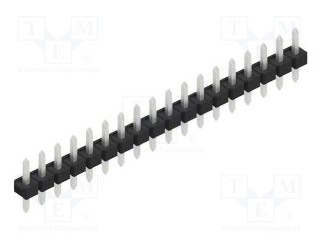 Connector: pin strips; pin header; male; PIN: 18; 2.54mm; THT; 1x18