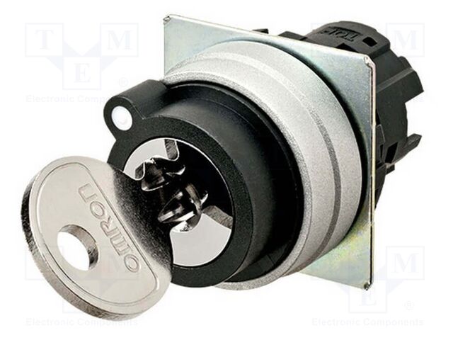 Switch: rotary with key; 22mm; none; Pos: 2