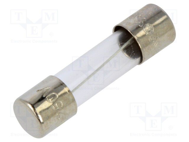 Fuse: fuse; time-lag; 2.5A; 250VAC; cylindrical,glass; 5x20mm; S506