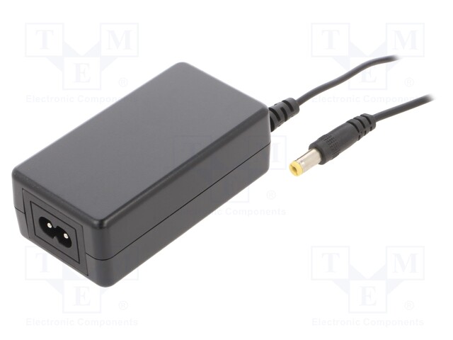 Power supply: switched-mode; 15VDC; 2A; Out: 5,5/2,1; 30W; desktop