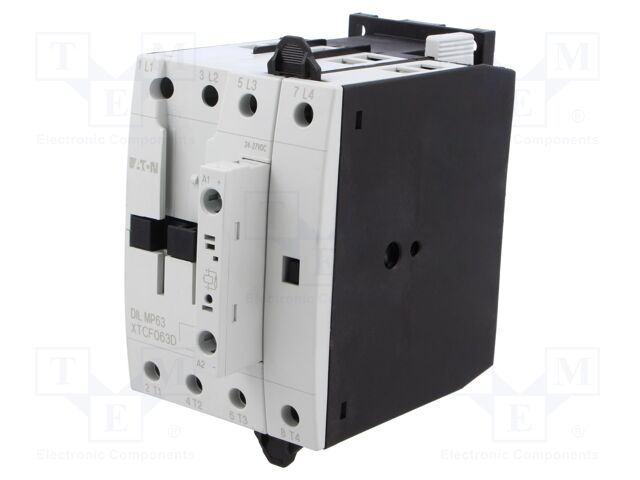 Contactor: 4-pole; NO x4; 24VDC; 40A; DIN,on panel; DILMP; -25÷40°C