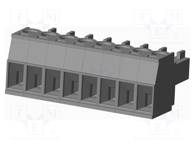 Connector: pluggable terminal block; plug; female; straight; grey