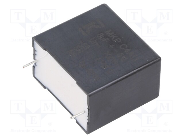 Capacitor: polypropylene; DC-Link; 8uF; ESR: 7.3mΩ; THT; ±5%; 11.3A