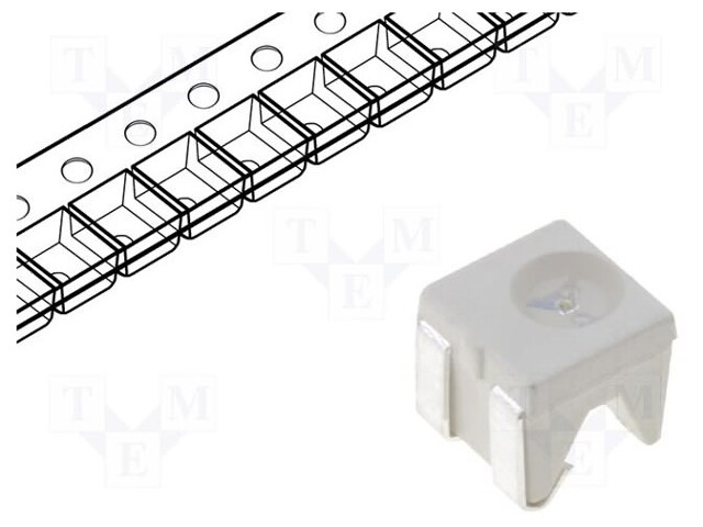 LED; SMD; 4040; green; 400÷800mcd; 4x3.6x4mm; 120°; 3.3÷4.1V; 20mA