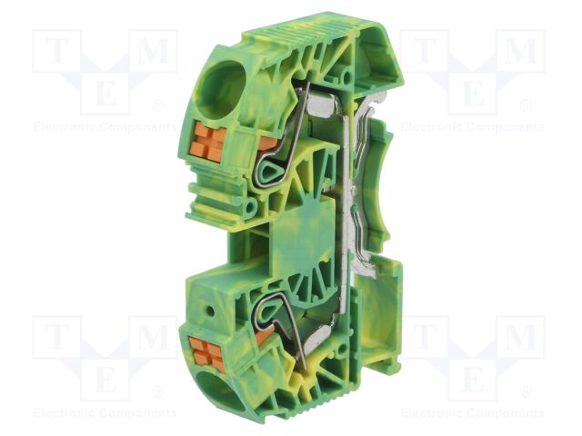 Splice terminal: rail; DS; for DIN rail mounting; spring clamp