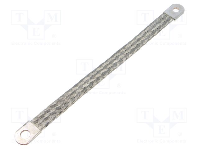 Braids; earthing tape; 16mm2; Ø1: 6.5mm; Ø2: 8.5mm; L: 0.2m