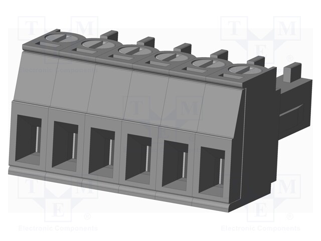 Connector: pluggable terminal block; plug; female; straight; grey