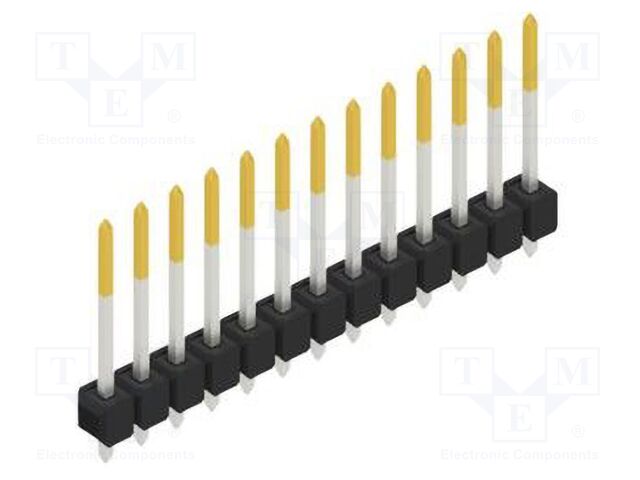 Connector: pin strips; pin header; male; PIN: 13; 2.54mm; THT; 1x13