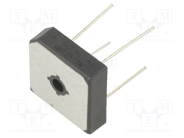 Bridge rectifier: single-phase; Urmax: 1kV; If: 35A; Ifsm: 400A