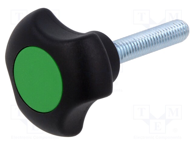 Knob; Ø: 32mm; Ext.thread: M6; Int.thread: M6; 30mm; H: 22mm; VTT-C-P