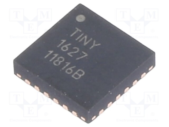 AVR microcontroller; EEPROM: 256B; SRAM: 2kB; Flash: 16kB; VQFN24