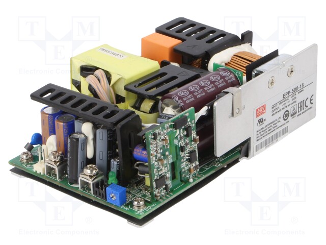 Power supply: switched-mode; 500W; 127÷370VDC; 90÷264VAC; OUT: 1