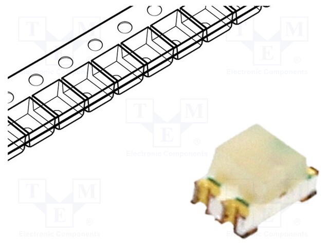 LED; SMD; 0805; RGB; 2x1.25x1.1mm; 120°; 1.8÷2.6/2.8÷3.6/2.8÷3.6V