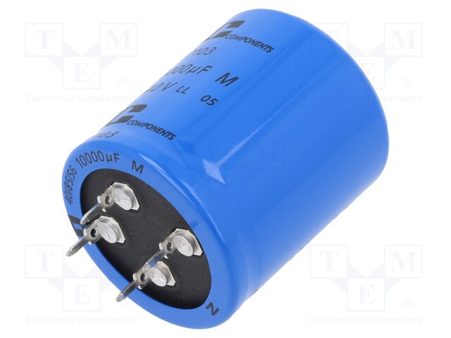 Electrolytic Capacitor, Long Life, 10000 µF, 40 V, 051 PEC-PW Series, ± 20%, Radial Leaded