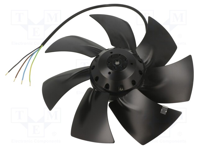 Fan: AC; axial; 230VAC; Ø251x64mm; 1010m3/h; 54dBA; ball bearing