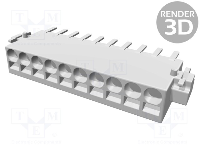 Connector: wire-board; female; PIN: 10; 2.54mm; SMT; socket; 6A