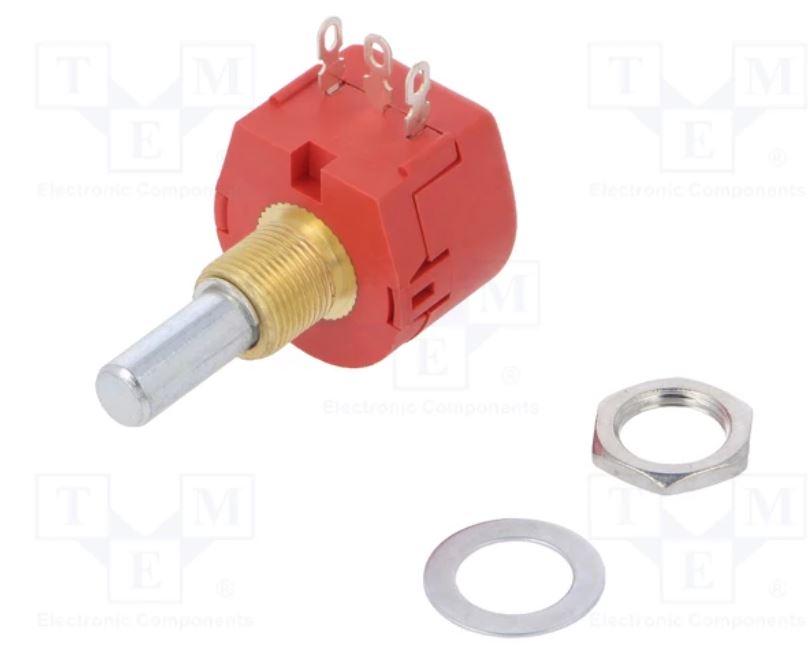Rotary Potentiometer, 10 kohm, 1 Turns, Linear, 1 W, ± 10%, ABW1 Series