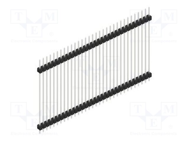 Connector: pin strips; pin header; male; PIN: 32; 2.54mm; THT; 1x32