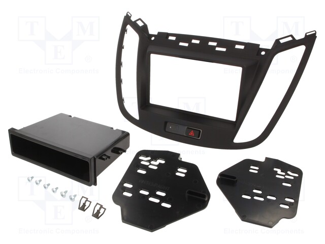 Radio mounting frame; Ford; 1 DIN,2 DIN; matt black