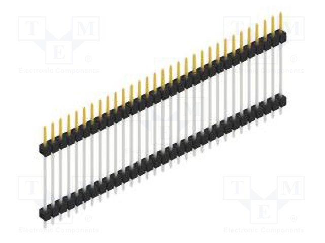 Connector: pin strips; pin header; male; PIN: 31; 2.54mm; THT; 1x31