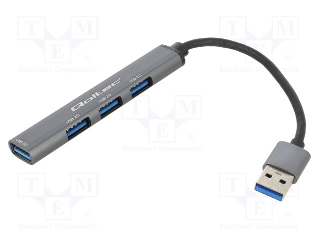 Hub USB; USB A socket x4,USB A plug; USB 2.0,USB 3.0; PnP; 5Gbps