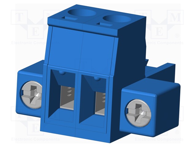 Connector: pluggable terminal block; plug; female; straight; blue