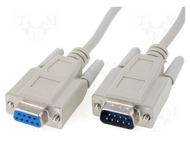 Cable; D-Sub 9pin socket,D-Sub 9pin plug; Len: 10m; Øcable: 5mm