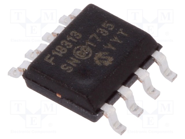 PIC microcontroller; Memory: 3.5kB; SRAM: 256B; EEPROM: 256B; SMD