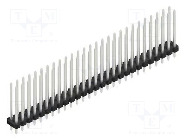 Connector: pin strips; pin header; male; PIN: 54; 2.54mm; THT; 2x27