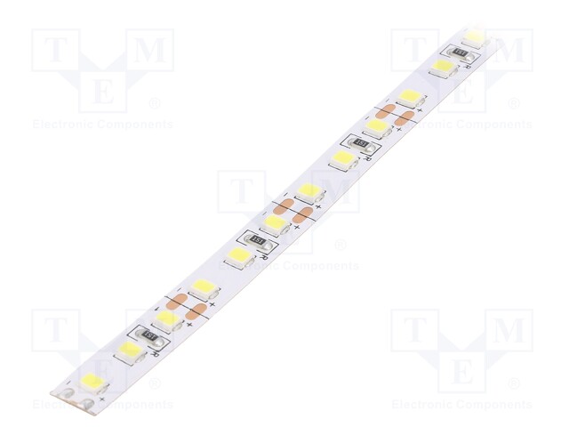 LED tape; white cold; 2835; 12V; LED/m: 120; 8mm; IP20; 120°; 9.6W/m