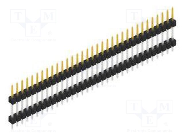 Connector: pin strips; pin header; male; PIN: 33; 2.54mm; THT; 1x33