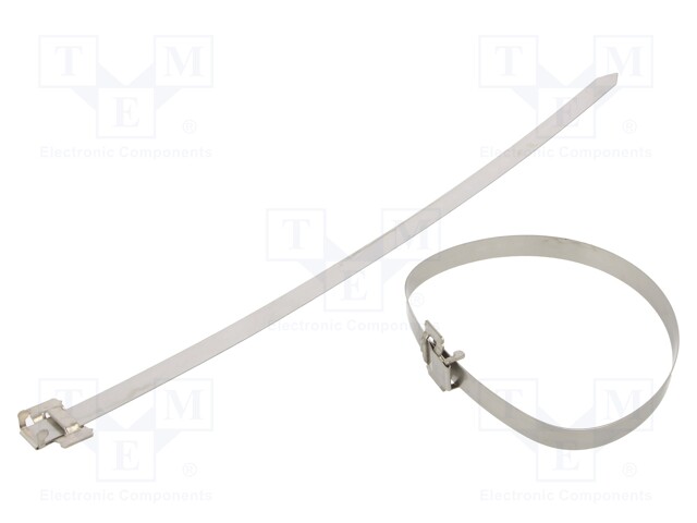 Cable tie; L: 1000mm; W: 15.85mm; acid resistant steel AISI 316