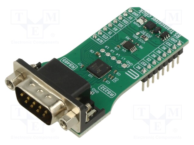 Click board; interface,RS232/RS422/RS485; I2C,UART; XR34350