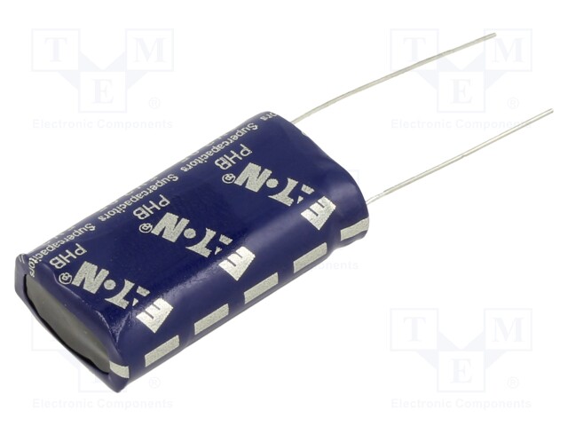 Supercapacitor; THT; 3F; 5VDC; -10÷30%; Body dim: 8.5x16.8x31.5mm