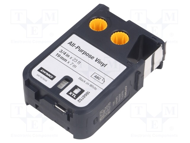 Tape; Width: 19mm; Colour: white; Character colour: black; L: 7m