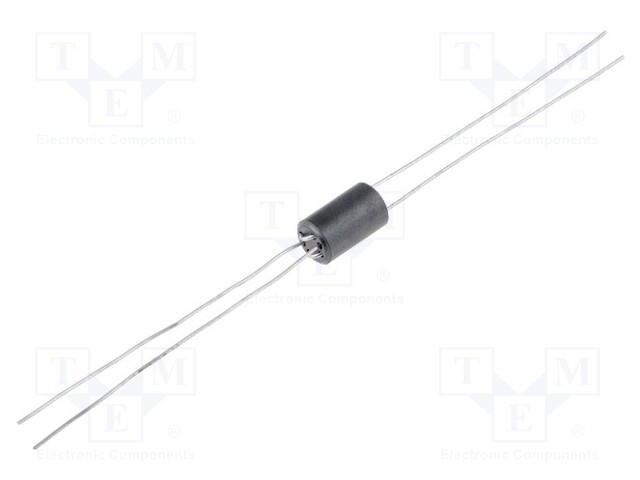 Inductor: ferrite; Number of coil turns: 1.5; Imp.@ 25MHz: 340Ω