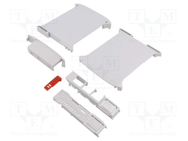 Enclosure: for computer; grey; for DIN rail mounting