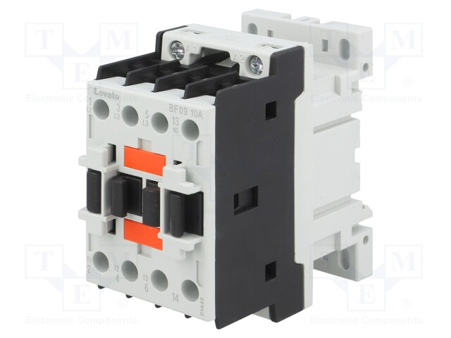 Contactor: 3-pole; NO x3; Auxiliary contacts: NO; 24VAC; 9A; DIN; BF