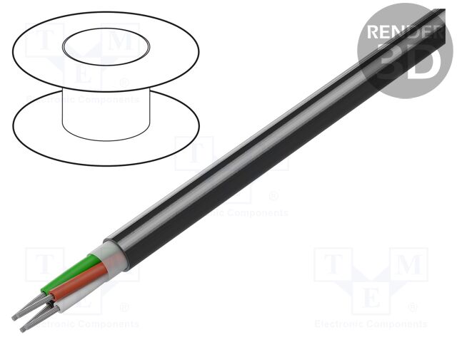 Wire: data transmission; chrome; Cu,tinned; -20÷80°C; unshielded