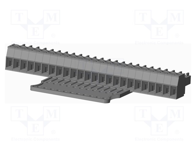 Connector: pluggable terminal block; plug; female; straight; grey