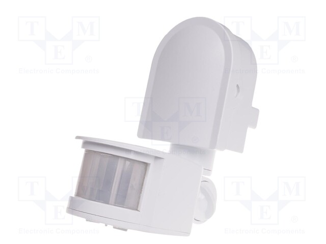 Sensor: movement; wall mount; 195÷265VAC; IP44; 5A; -20÷40°C; 5÷12m