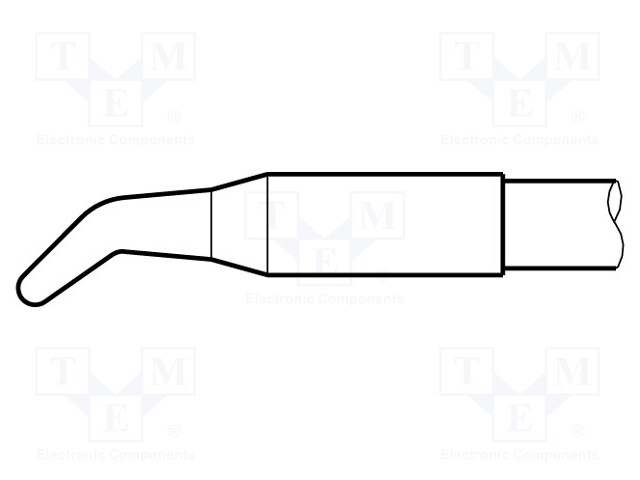 Tip; bent conical; 1.7mm; longlife