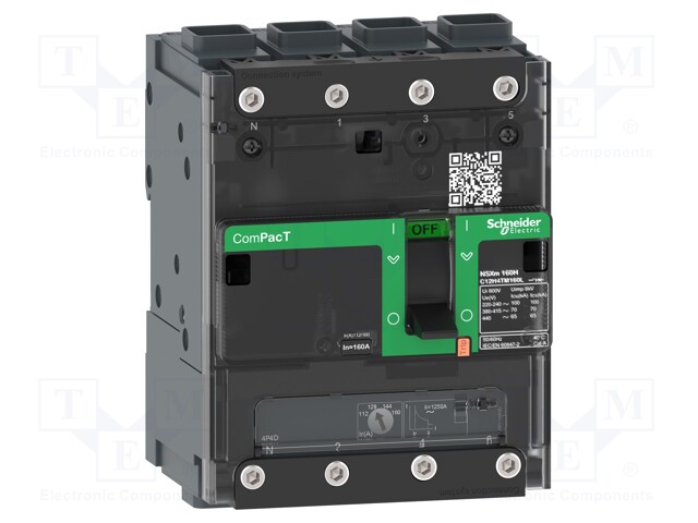 Power breaker; Inom: 63A; IP40; -25÷70°C; Short circuit cap: 25kA